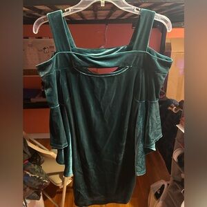 Green Venus dress (velvet)